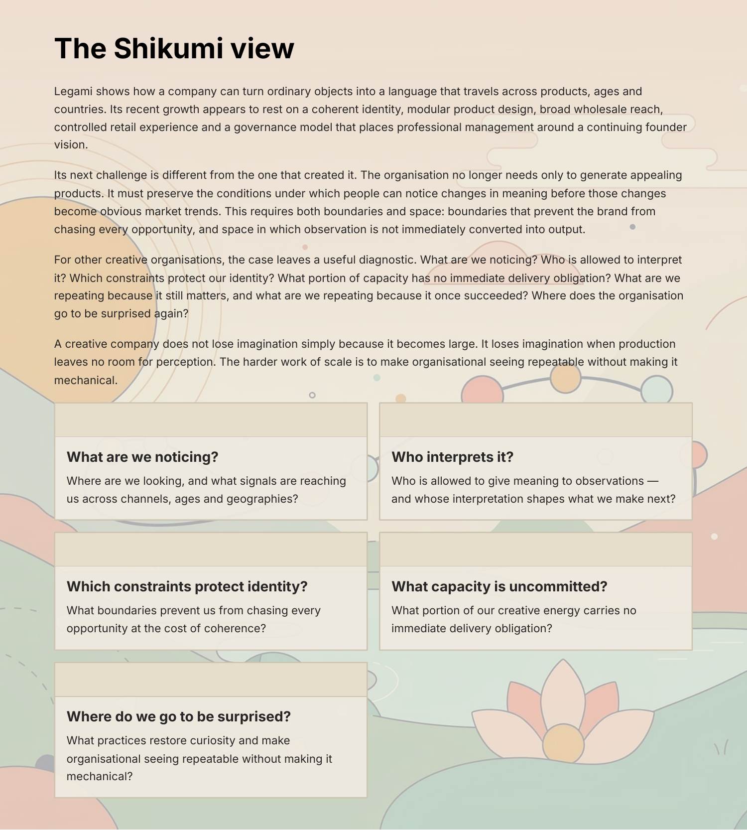Legami case study, page 12 of 14