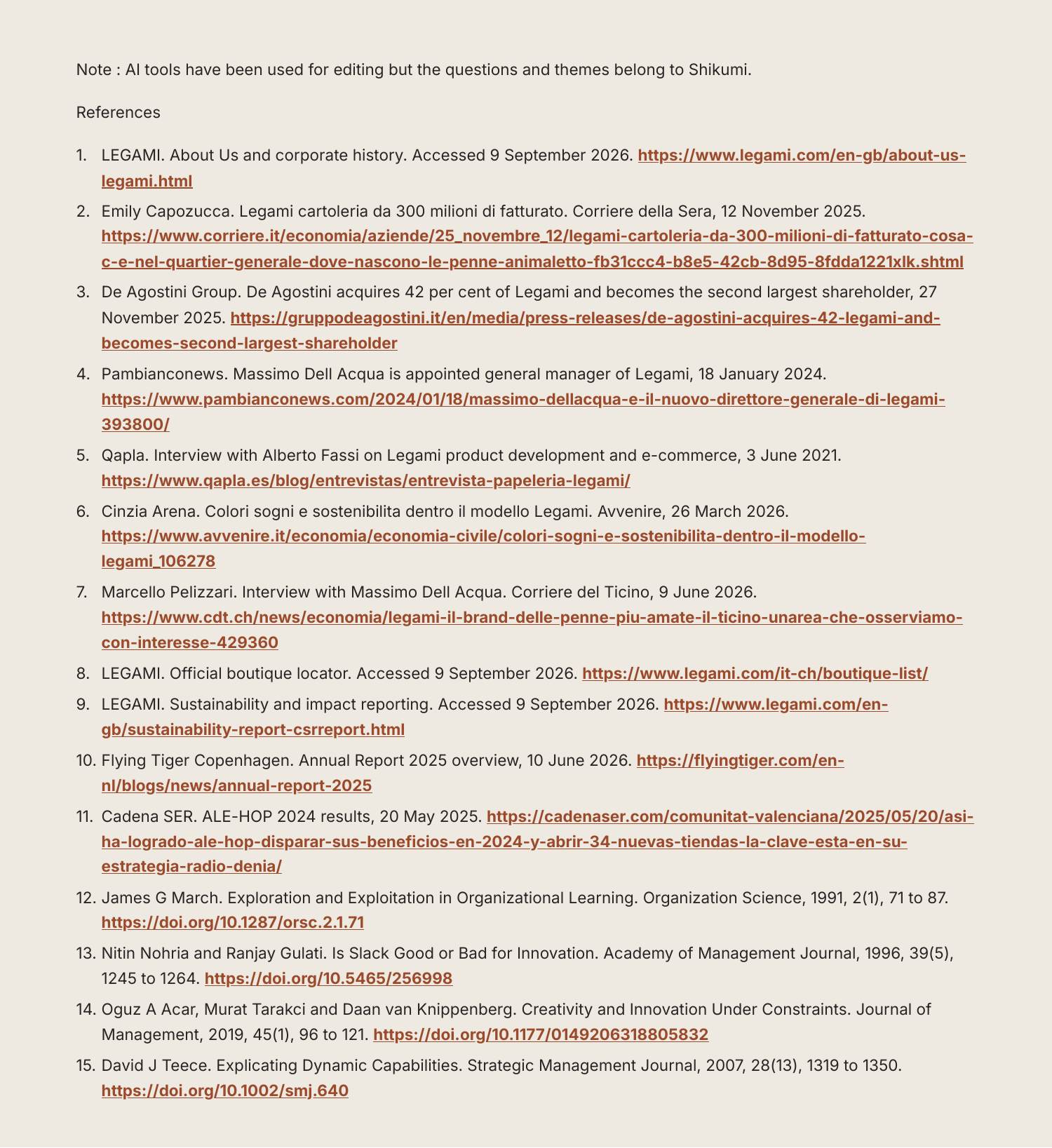 Legami case study, page 14 of 14